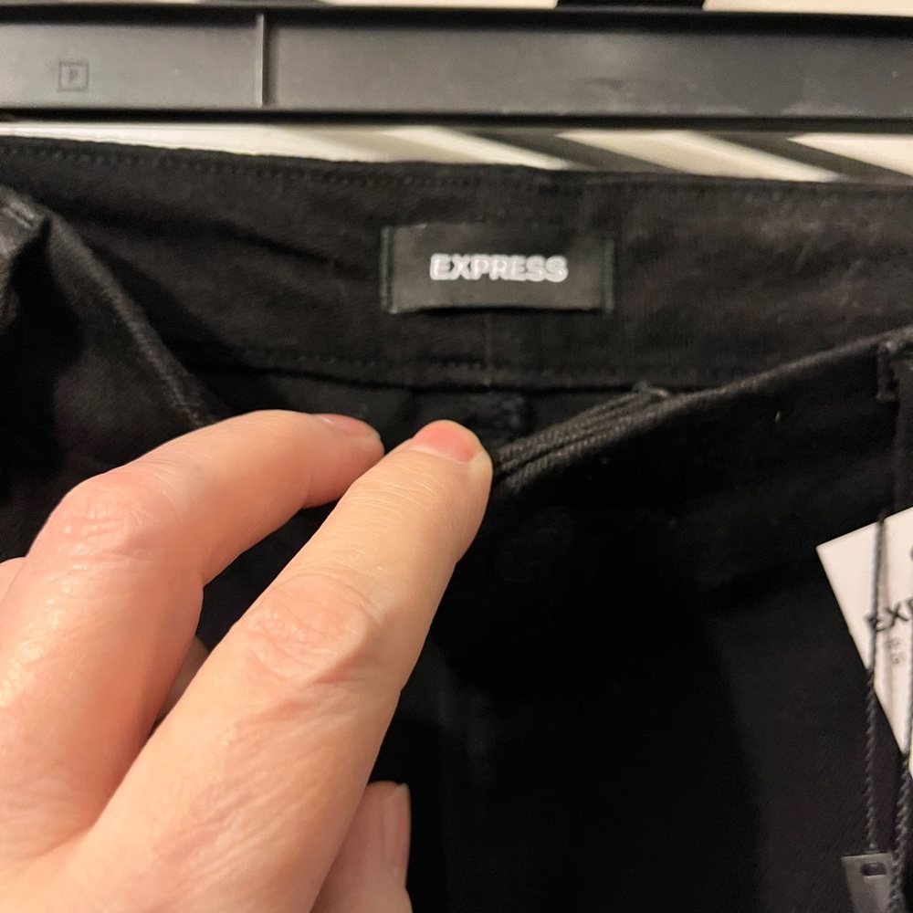 Express-size L=12/14/16 black skinny stretch jeans NWT - Picture 3 of 5